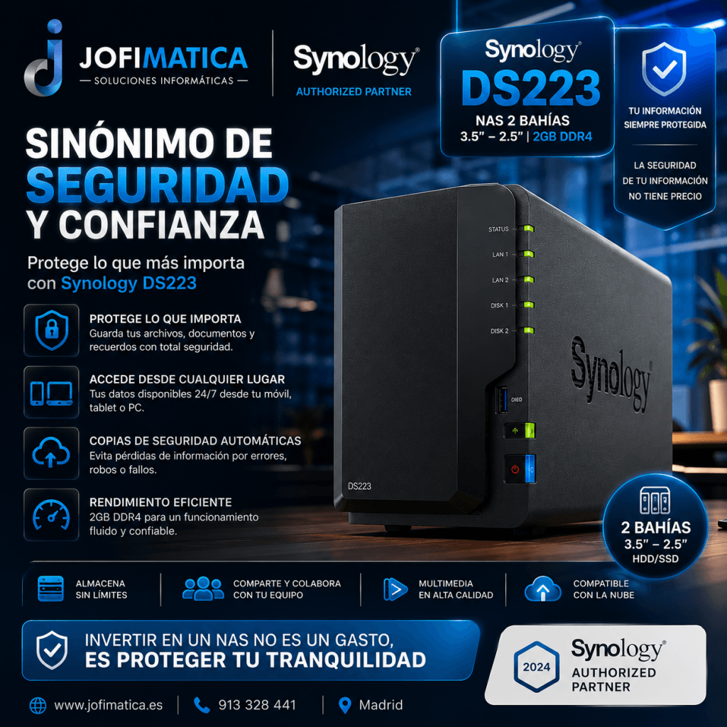 configuración y mantenimiento de servidores NAS en Vallecas