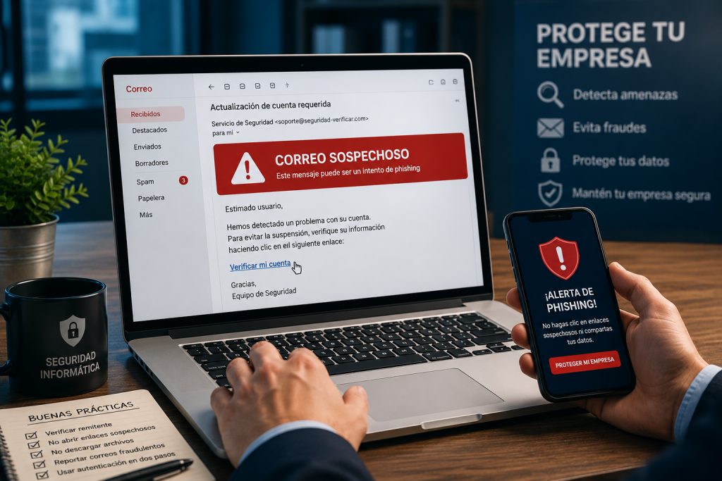 detectar correos fraudulentos y phishing en Vallecas