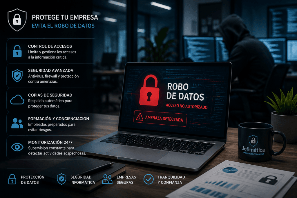 evitar el robo de datos en empresas en Vallecas