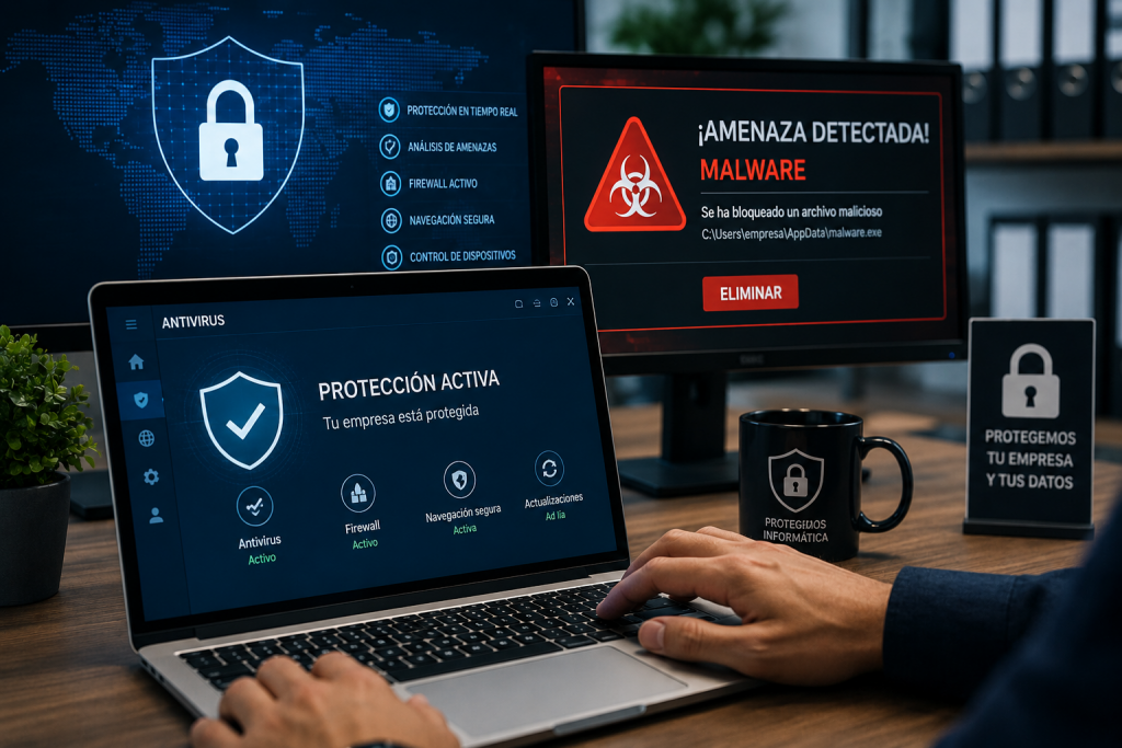 evitar virus y malware en tu empresa en Vallecas