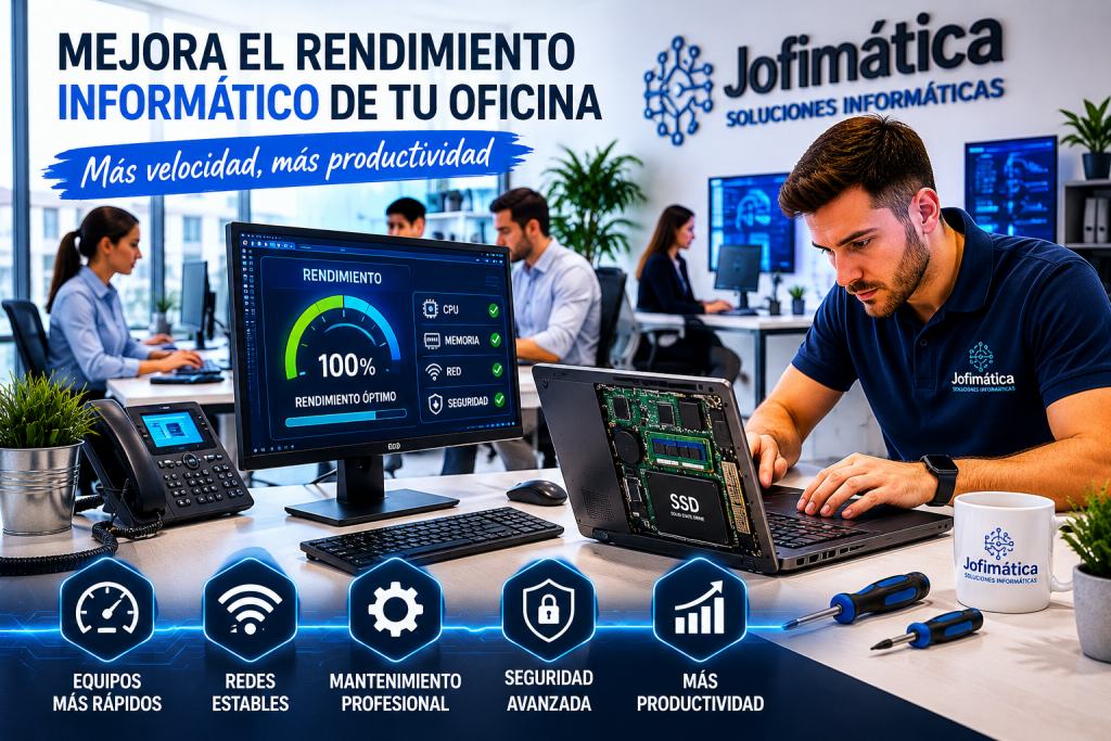 mejorar el rendimiento informático de una oficina en Vallecas