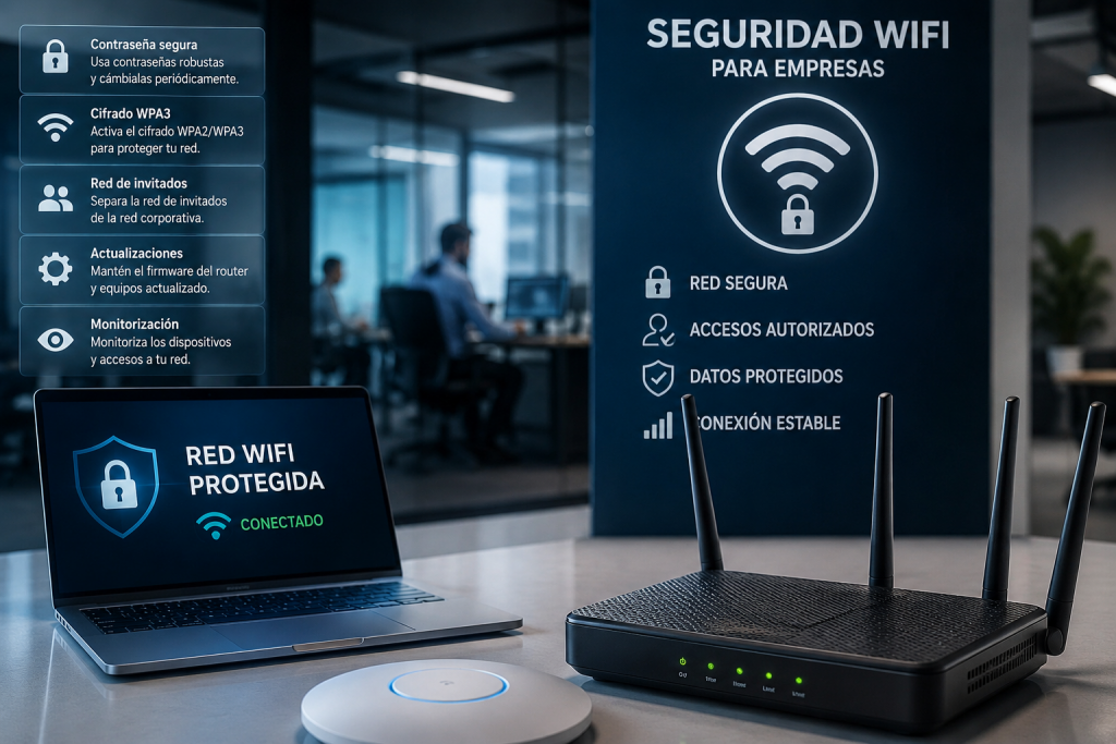 mejorar la seguridad WiFi de tu empresa en Vallecas